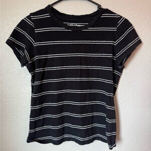 Black Striped Tee